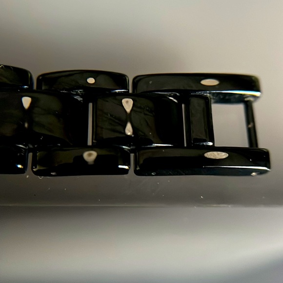 Armitron Ladies Black Rhinestone Ceramic Watch - Picture 7 of 16